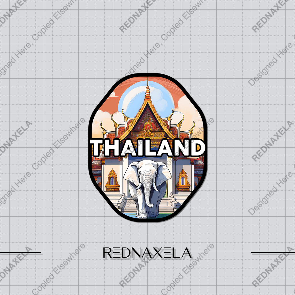 

Stiker Vinyl Country Thailand 1 Stiker Koper Outdoor Travel Sticker