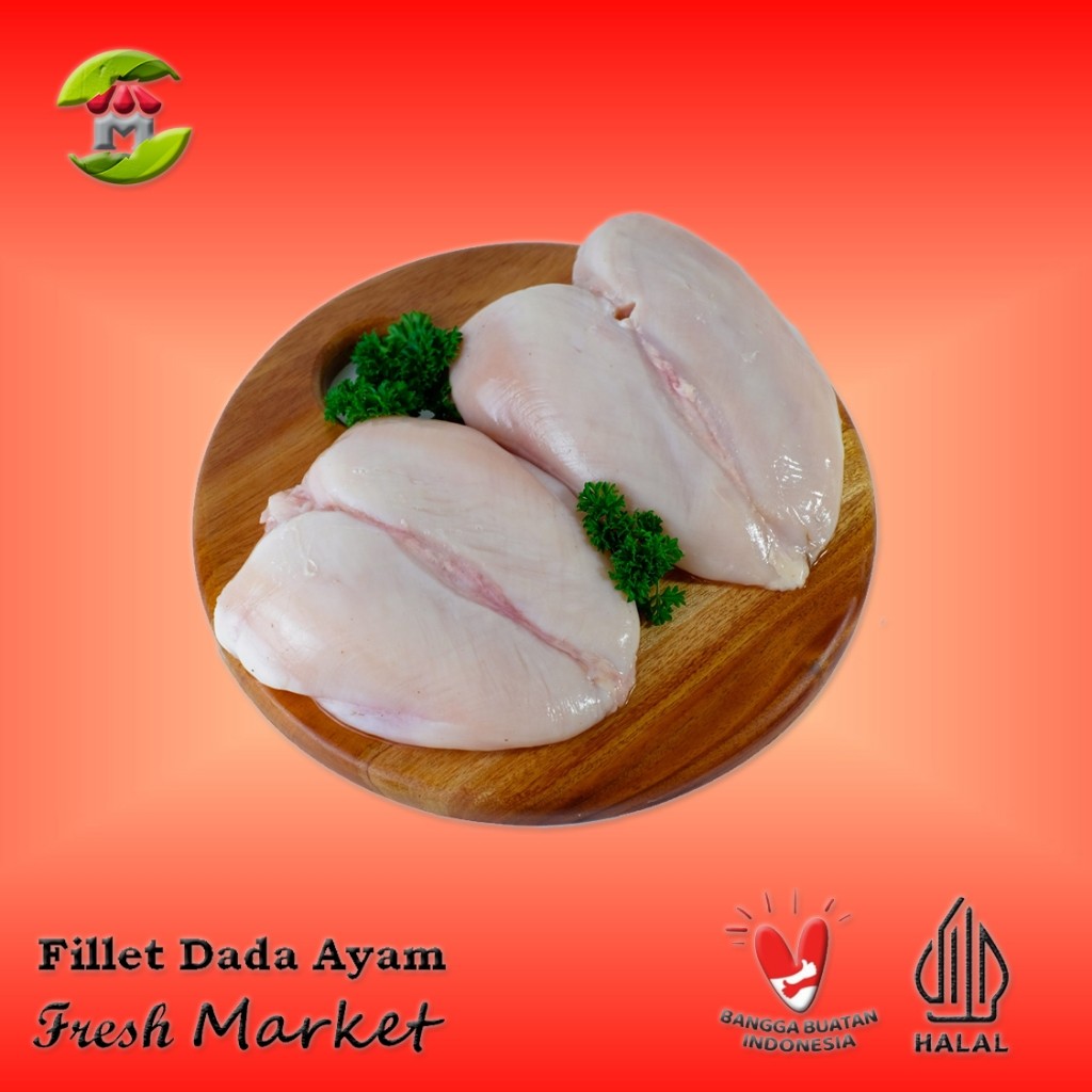 

[JAKTIM] Boneless Fillet Dada Ayam Tanpa Kulit Pack 970gr - 1kg