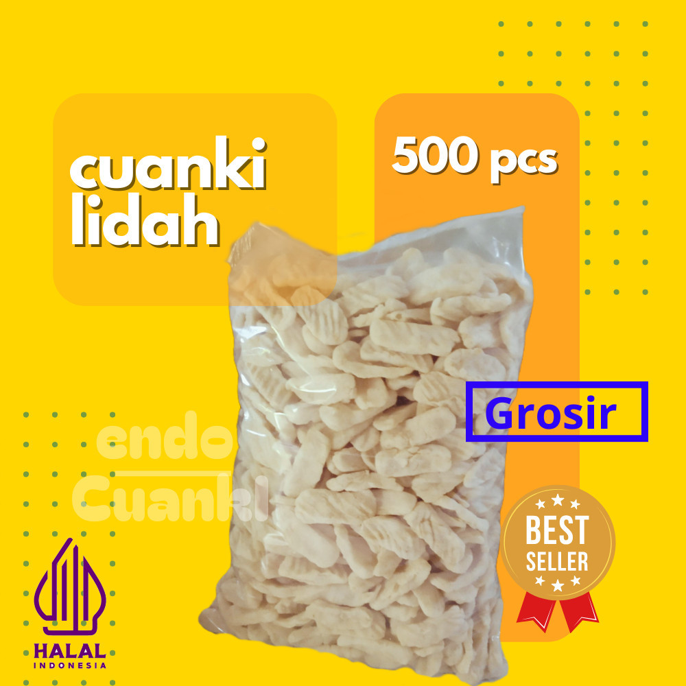 

500 Pcs CUANKI LIDAH 1 Bal Cuanki Batagor Khas Garut Pelengkap Baso Aci, Seblak, Mie Instan