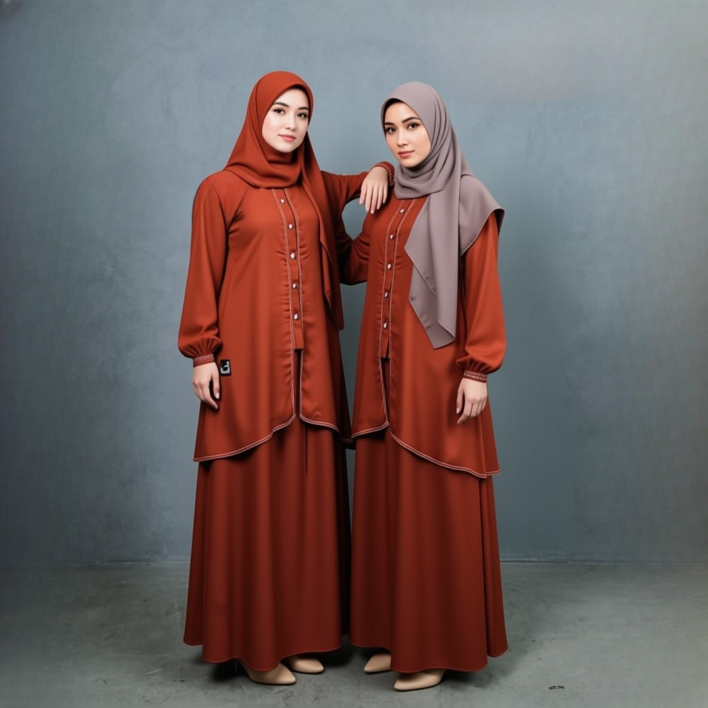 Hanna Zara - One Set Rok & Tunik Laleyu Exclusive Annasihah Original | Setelan Wanita Muslimah Tunik