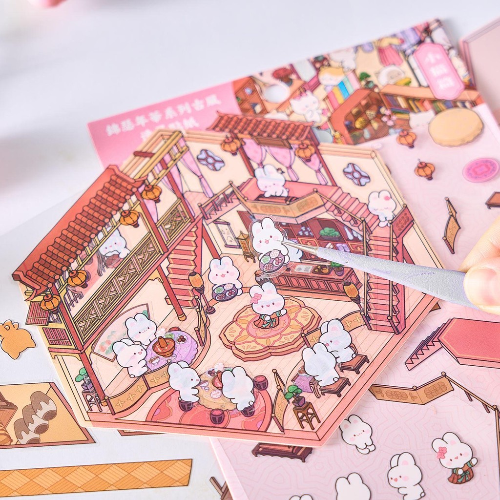 

Sticker Viral DIY 3D Stiker Landscape Premium Deco Korean Style ANIMAL SCENERY Room Stiker Cute Craftycharm