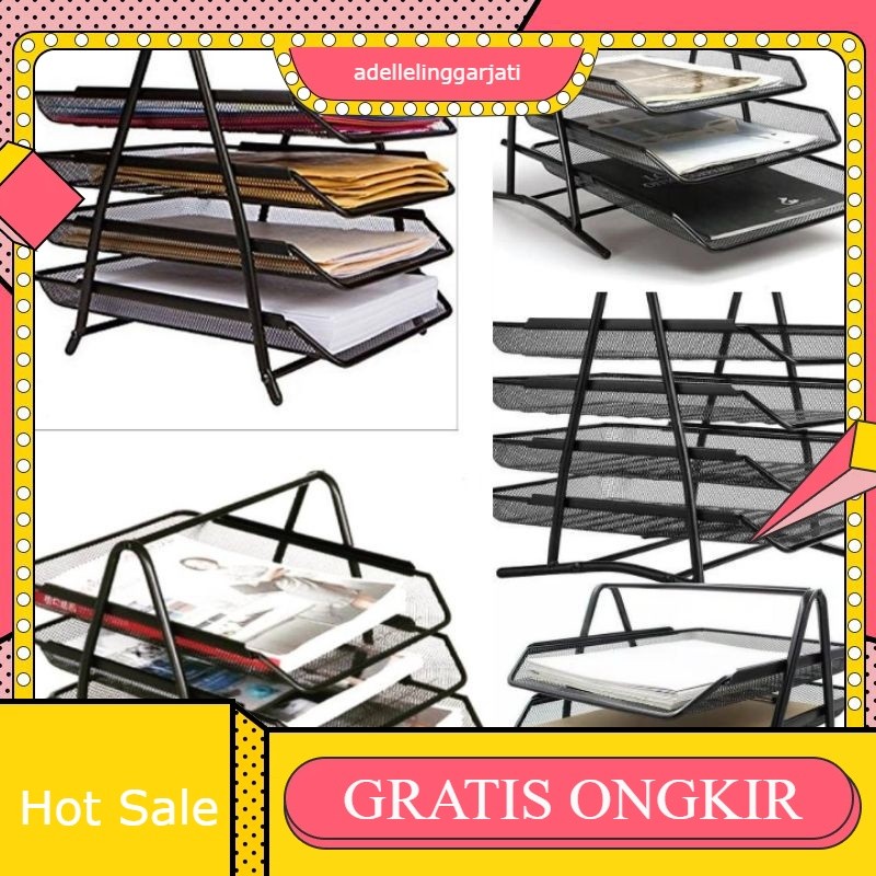 

Rak Kertas Dokumen Surat 3 Susun/4Susun - Paper Document Letter Tray 3 Tier/4Tier
