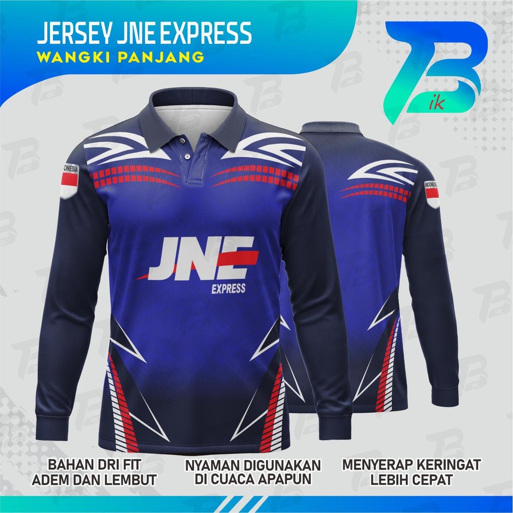JERSEY WANGKI JNE EXPESS LENGAN PANJANG/KAOS KERAH JNE EXPRESS FULLPRINTING/JERSEY POLO JNE EXPRESS