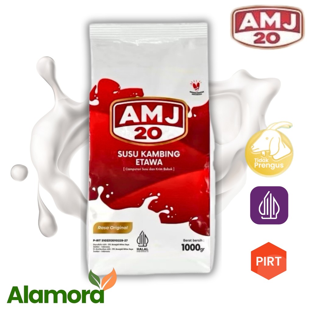 

AMJ 20 Susu Kambing Etawa Bubuk 1kg mengatasi asam urat nyeri sendi osteoporosis