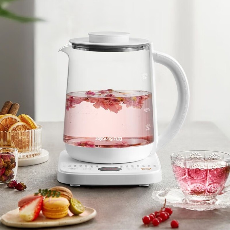 Joyoung Glass Electric Kettle with Automatic Water Boiler and Multifunctional Tea Kettle Herbal Medi