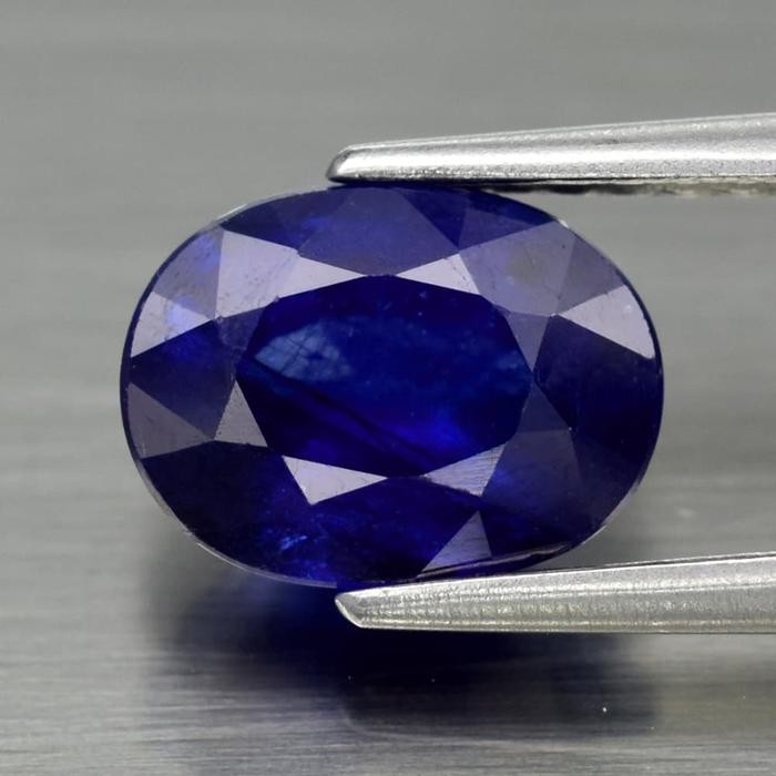 Natural Blue Sapphire Batu Safir Biru Oval Cutting Good Asli 100% Original Africa Madagascar 9 Moh U