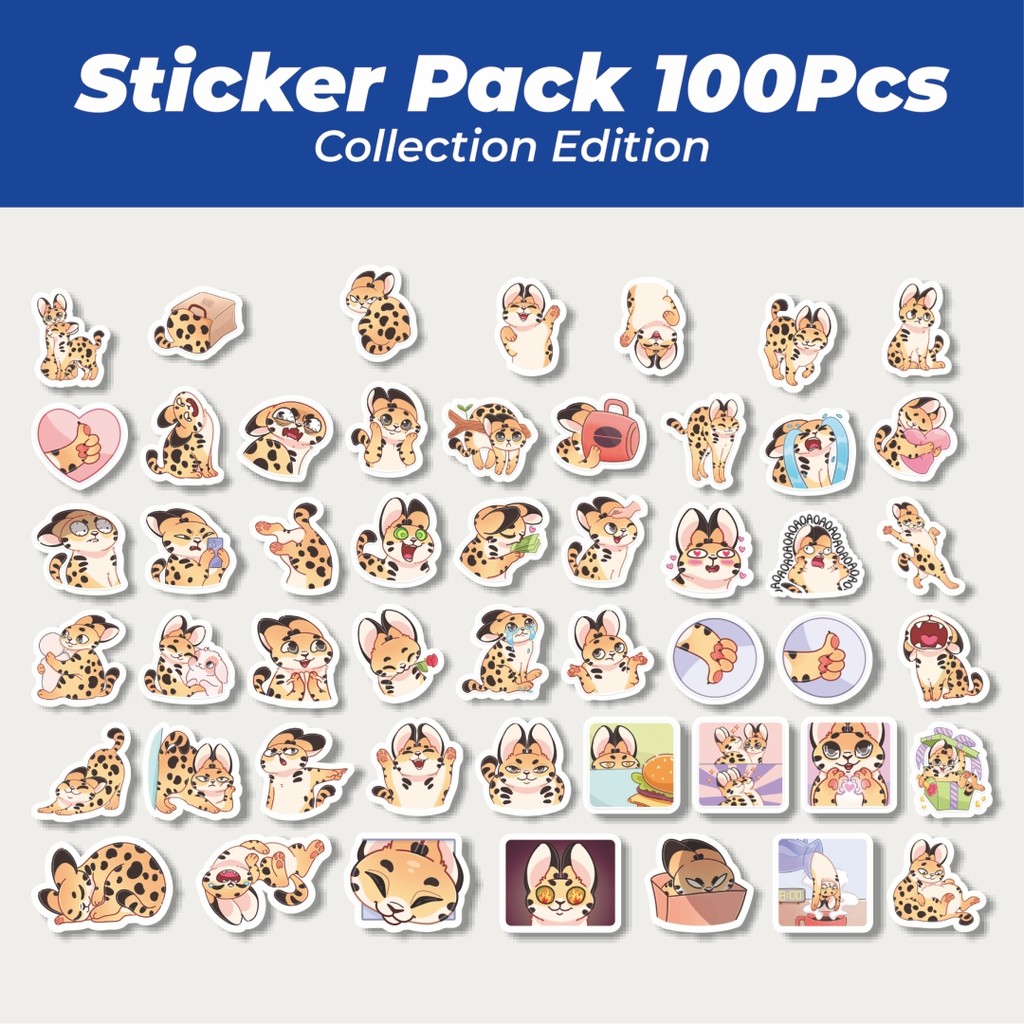 

Hot Stiker Funny Character Serfil The Leopard Lucu Anti Air Stikers Berperekat Waterproof Sticker Decal Buat Motor Helm Buku Journal Koper Casing HP Laptop Botol Minum