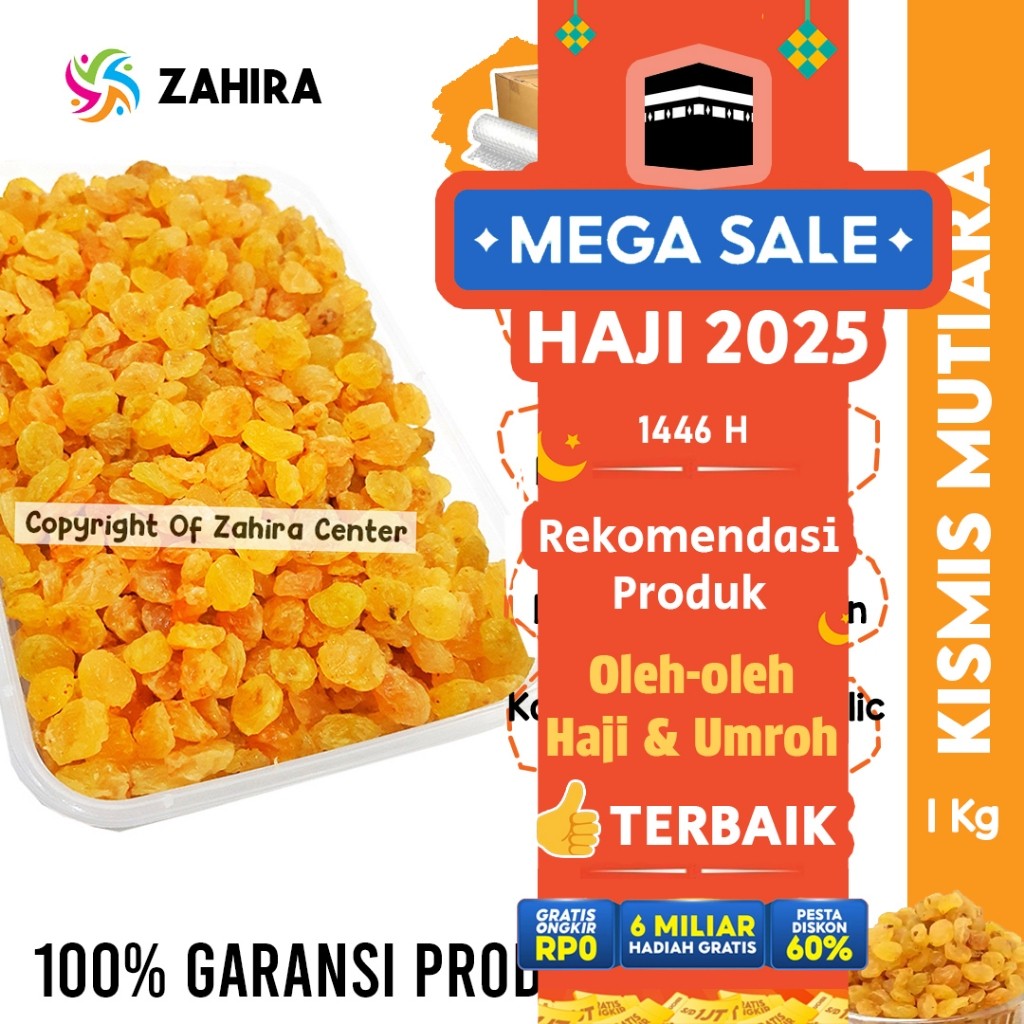 

Biteful Shop Kismis Premium 1kg Asam Manis Golden Raisins Rasa Manis Enak Fresh Khas Arab MPASI Oleh Haji Umrah