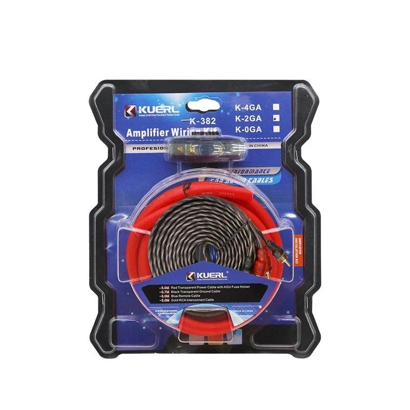 Car Audio Copper Clad Aluminum Power Amplifier Cable 2GA Subwoofer Audio Cable Car Power Amplifier C