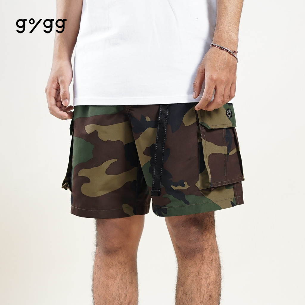 Gigg - Sckil - Cargo Pendek Army - Celana Pendek Cowok - Active Short -  Bawahan Cargo Loreng Pria