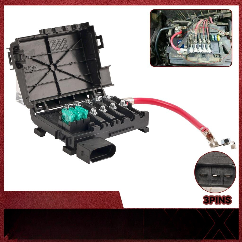 Fuse Holder Box Battery Terminal For VW Beetle Golf City Jetta Bora MK4 99-04 Audi A3 S3 Seat Toledo