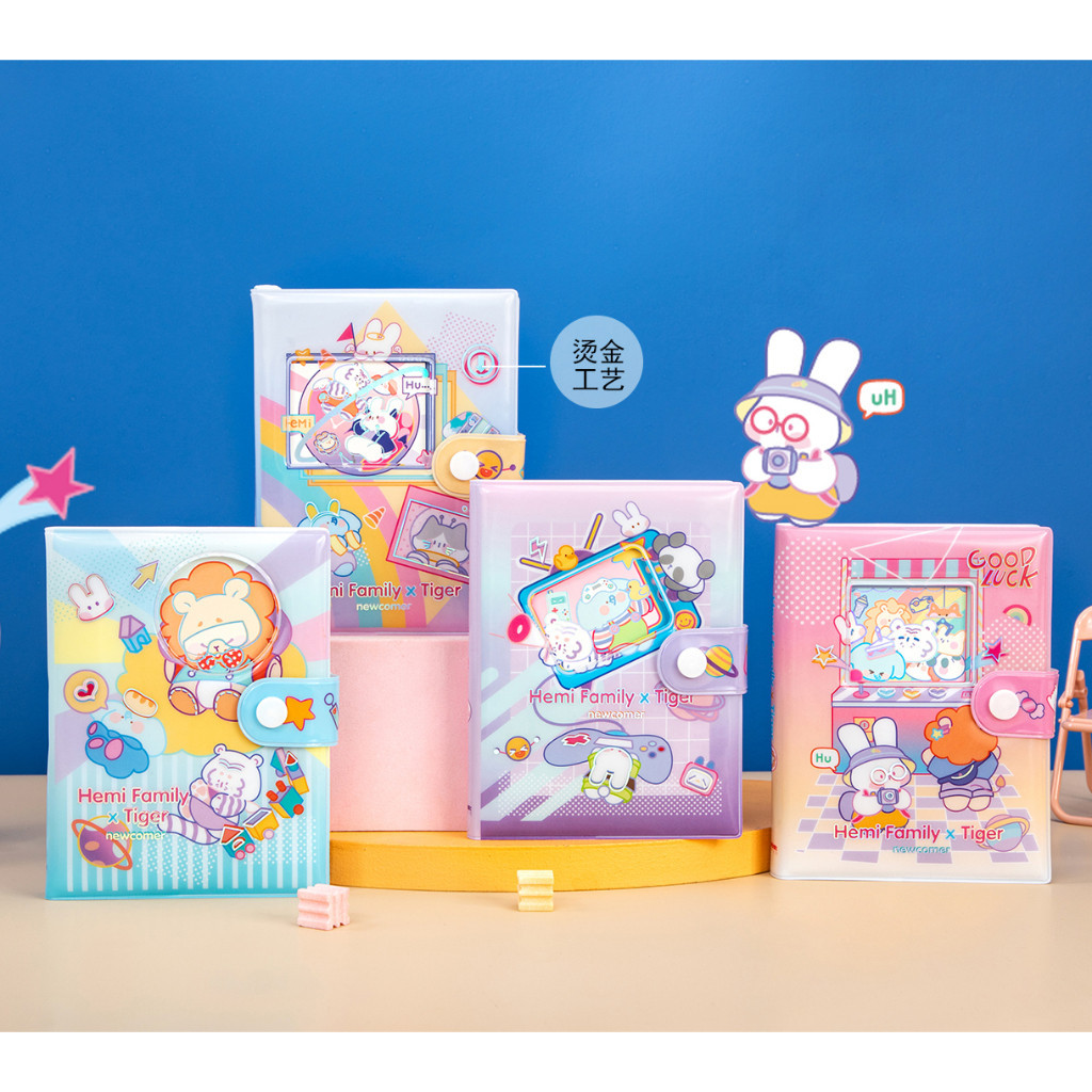 

Hemi Family x Tiger Buku Diary Kancing Catatan Karakter Hewan 14 x 10,5 cm / Notebook Buku Tulis Anak 6510