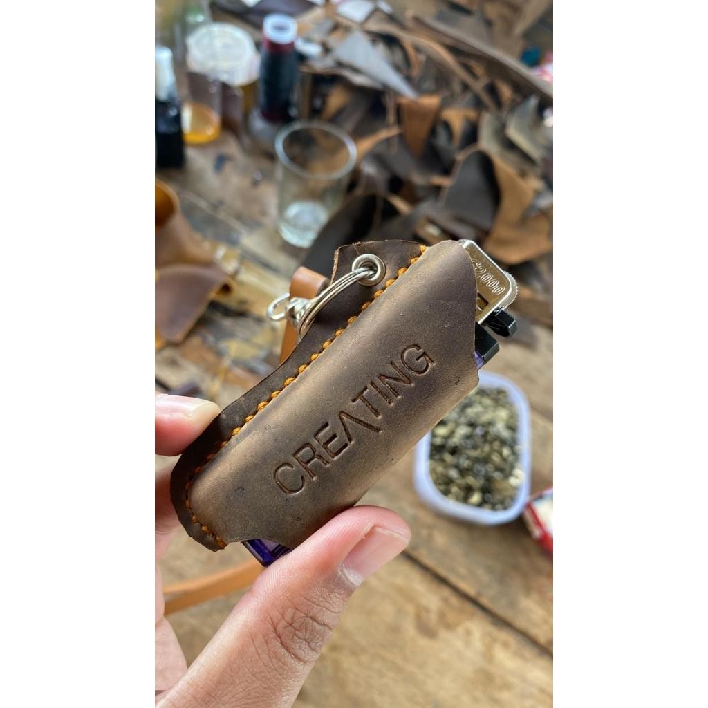 korek api cricket ori bungkus korek api kulit asli elegan dari kulit sarung korek keren kulit asli c