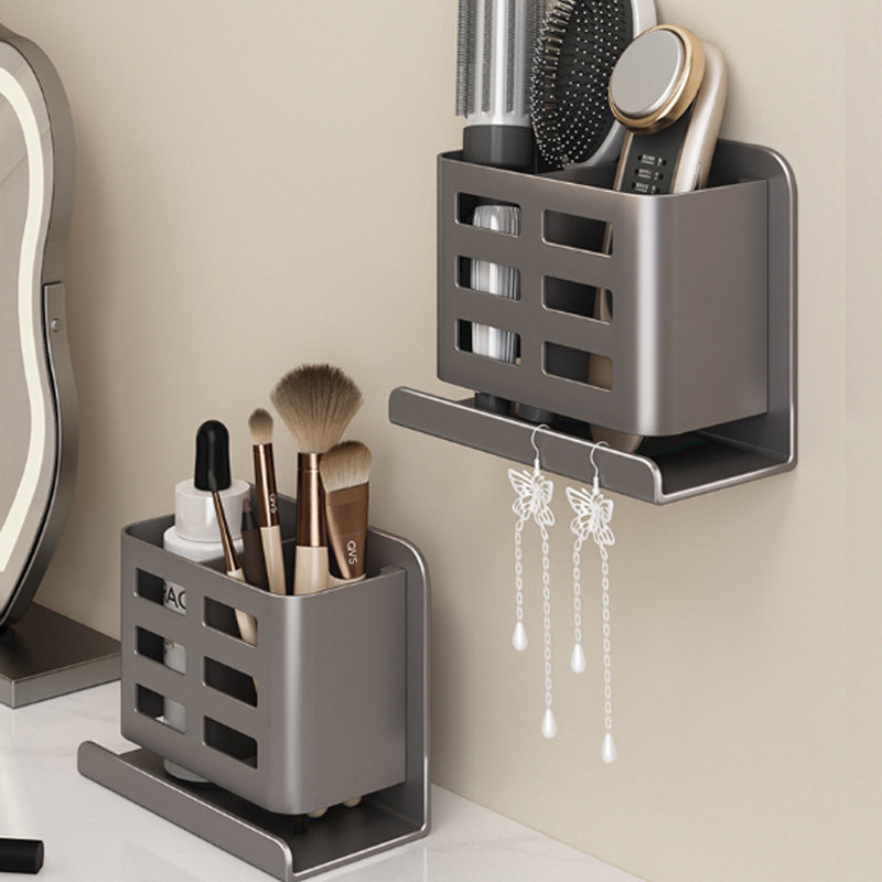 penyimpanan rak sisir kamar mandi tempat gigi tanpa rak rak dinding karat aluminium tahan air