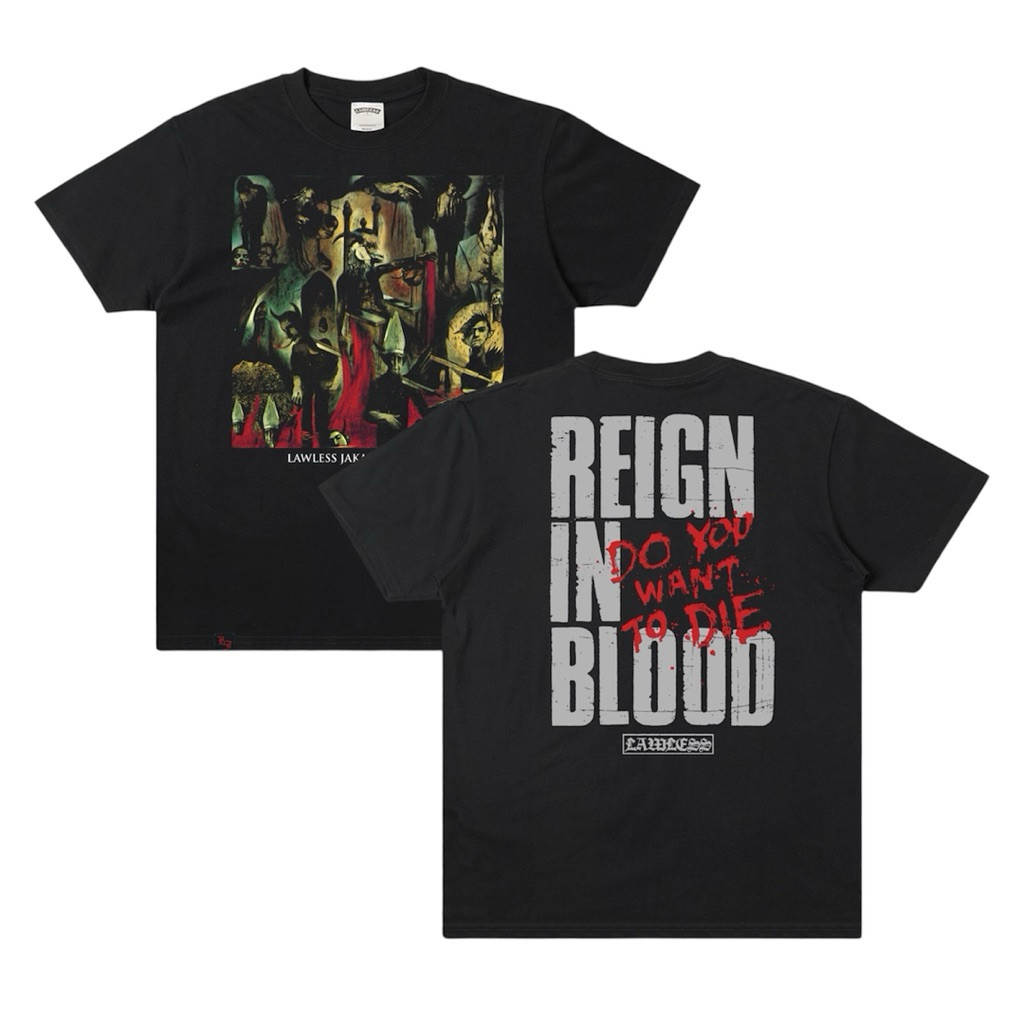 (COD) Lawless Jakarta X SLAYER - Reign In Blood Tshirt