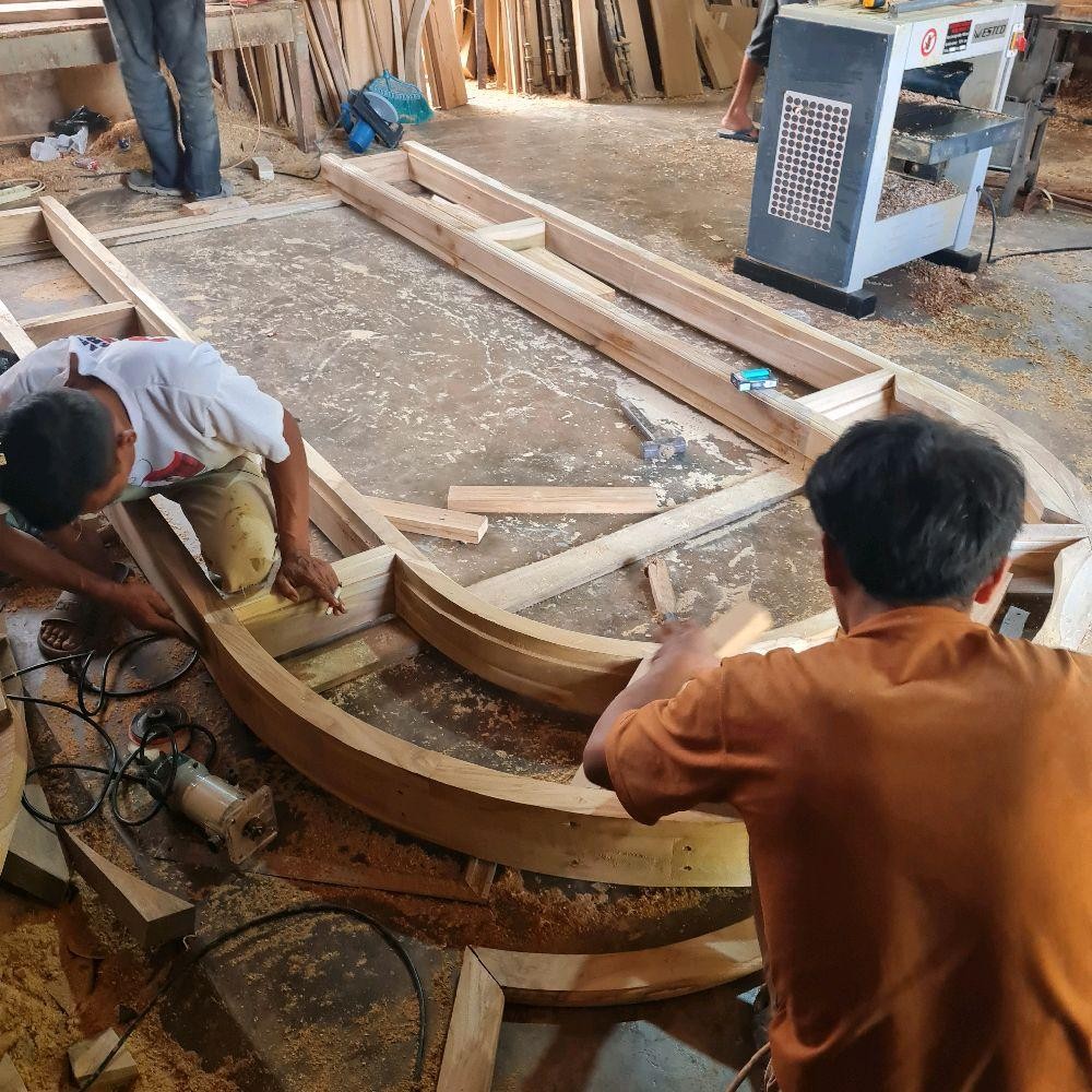 Temaja Custom Furniture Kusen Pintu , jendela  kayu Jati asli Berbagai Model dan ukuran