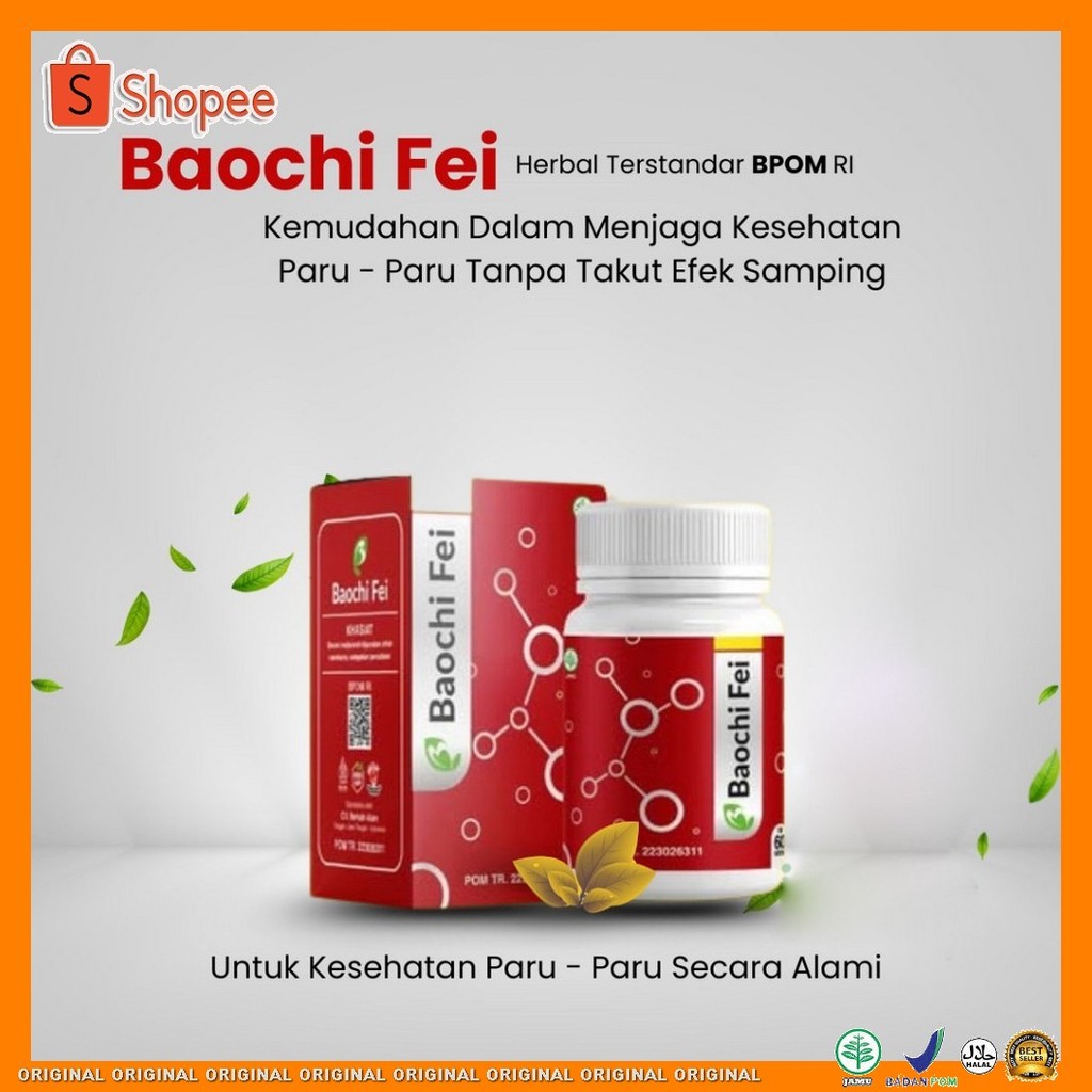 Herbal BAOCHI FEI Herbal Paru Paru 60KAPSUL