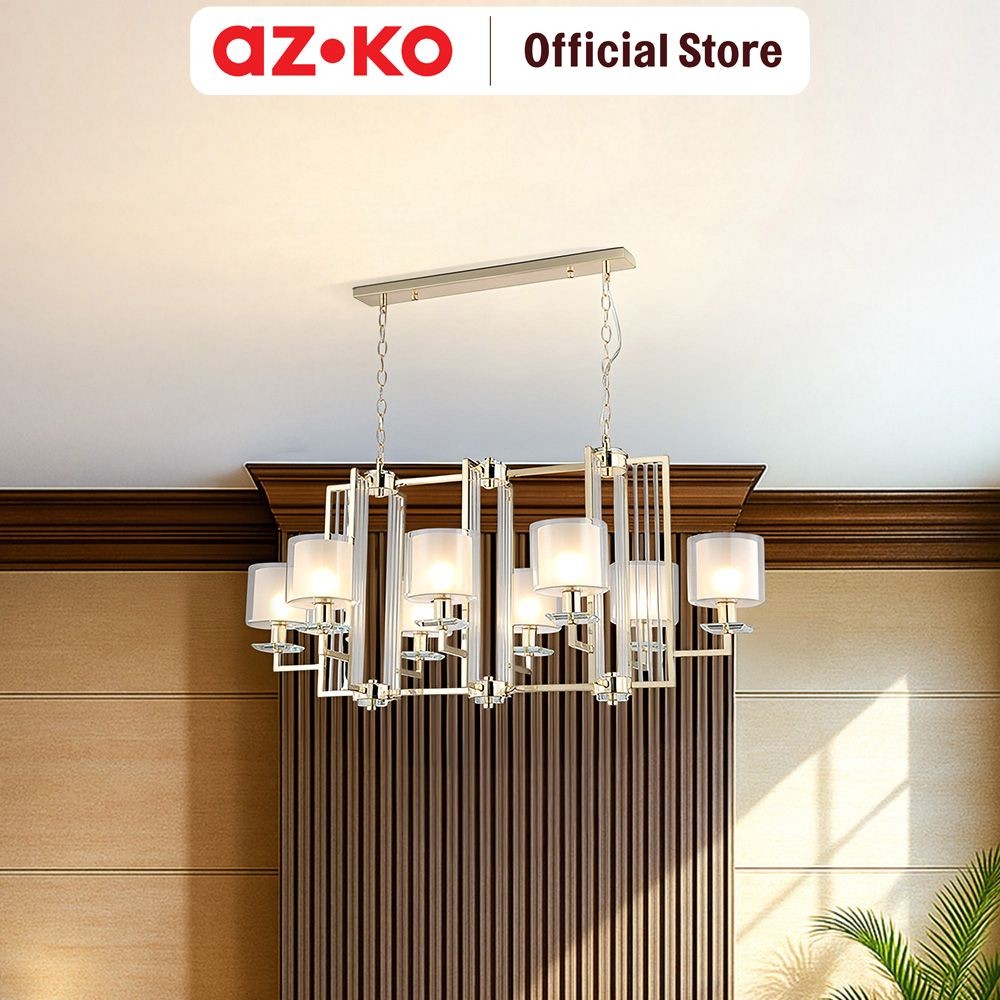 AZKO Eglare Nicole Lampu Gantung Hias Dining 8l E14 - French Gold Hanging Lamp Decorations Lighting 