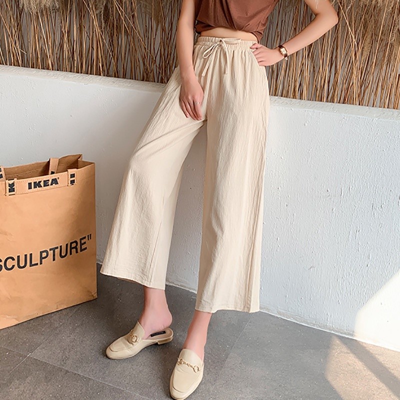 Air CK009 Celana Linen Kulot Highwaist Jumbo / Kulot Linen Highwaist Premium