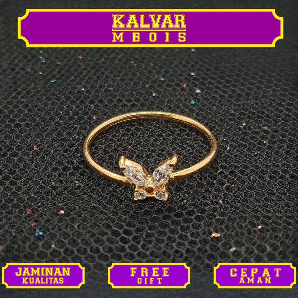 Cincin Emas 17K - Toko Emas Gajah Online - 0.6 Gr Kadar 750 - 5751