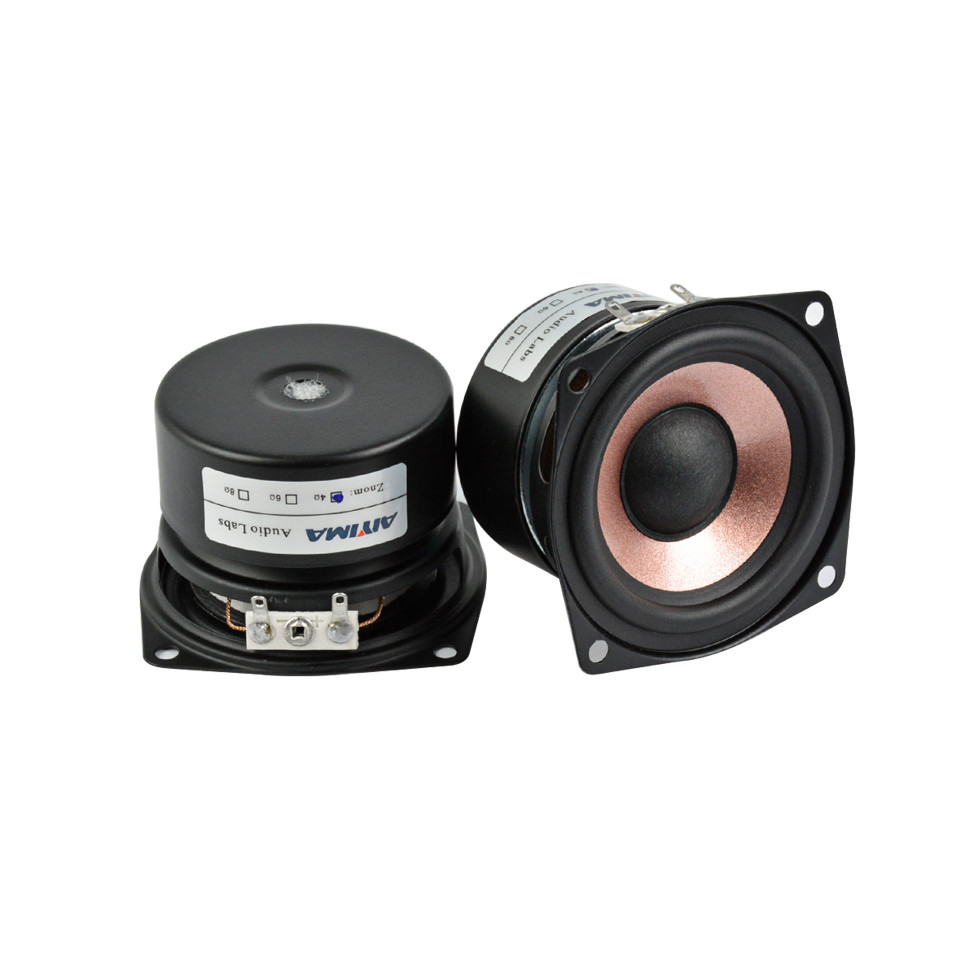 AIYIMA 2Pcs 2.5 Inch Audio Speakers 4 Ohm 8 Ohm 15W HIFI Desktop Full Range Sound Speaker High Sensi