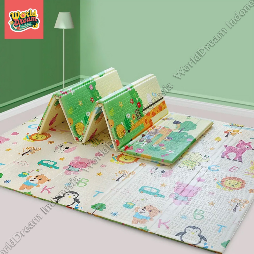 Worldream Karpet Matras Tikar Lantai Bahan Tebal Tikar Busa Karpet Busa Empuk