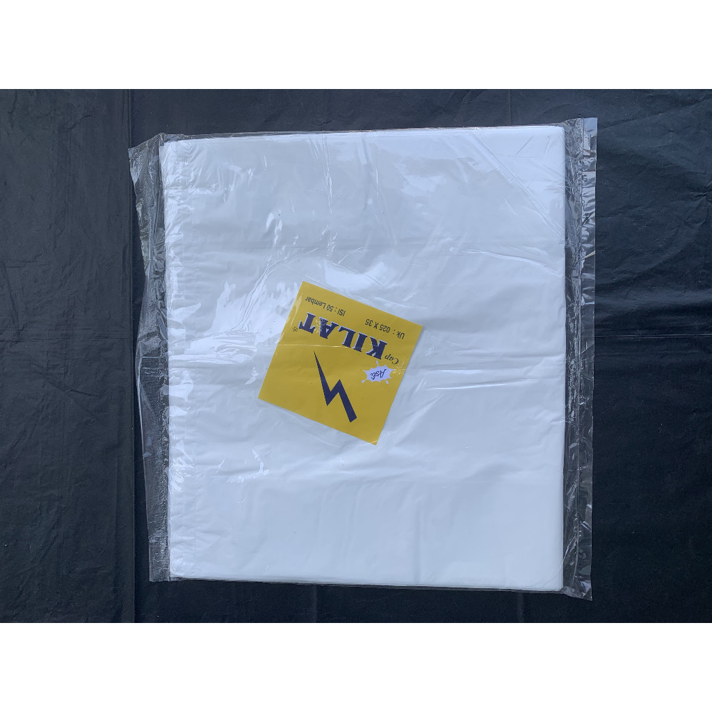 Tas Kantong Plastik Kilat 35 putih / Kantong Kresek Kilat Putih 35 Besar - KDY