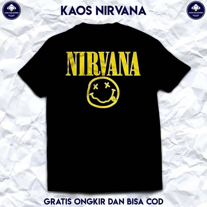 (COD) Kaos Band Nirvana. Kaos Band Musik Nirvana Original. Kaos Pria Wanita. - NIRVANA, S