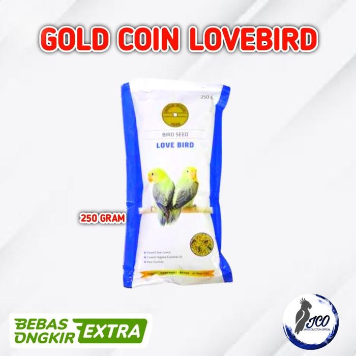 GOLD COIN LOVEBIRD PAKAN BURUNG LOVEBIRD GOLD COIN