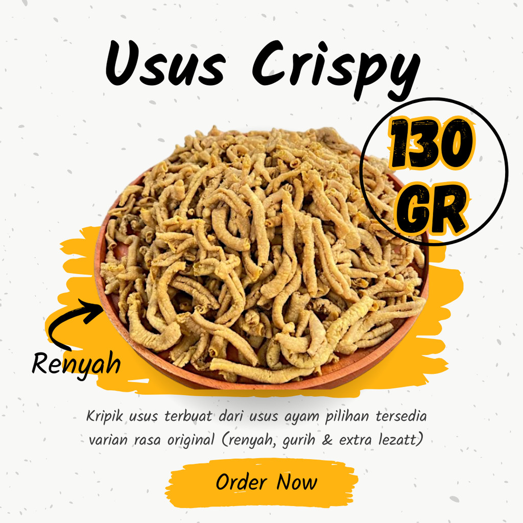 

KERIPIK USUS CRISPY ANEKA RASA 130 Gram