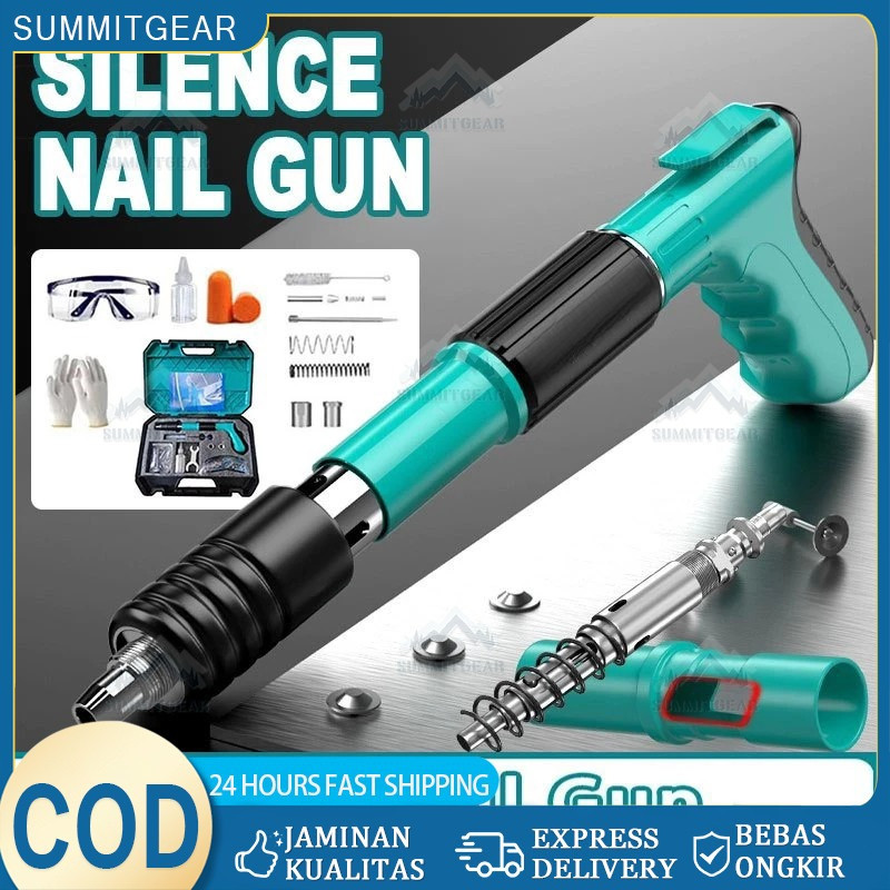 COD Mini Stampset T500 Paku Tembak Beton Cordless - Mesin Stamp Alat Tembak Paku untuk Dinding dan B