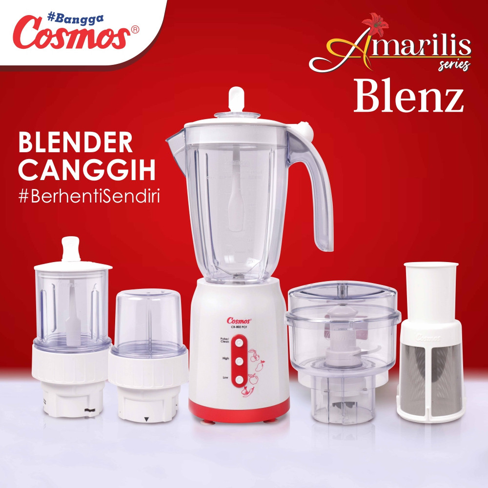 Cosmos Blender Plastik 4in1 CB 802 PCF / Blander Cosmos ORIGINAL CB-802 / Blender Murah Cosmos 4in1 