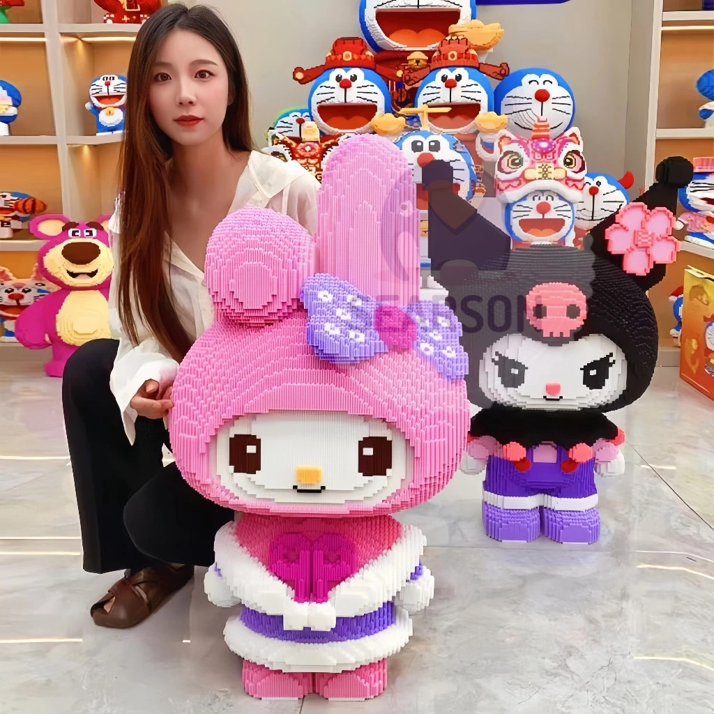 muhamadlance | 【24H】 55CM lego bricks jumbo kuromi Besar Nano Block Sanrio Anime Series Bricks Educa