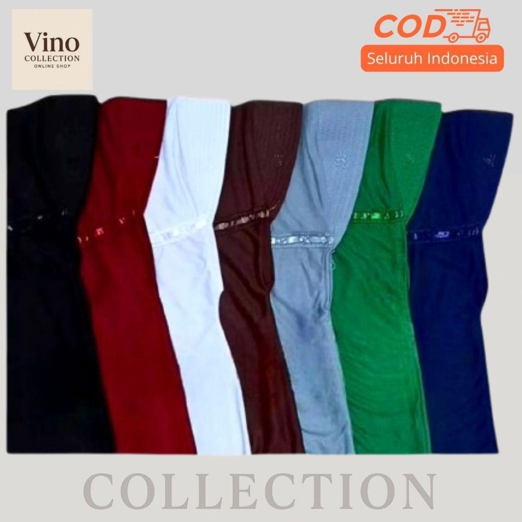 Jilbab hijab sekolah jilbab Rabbani jilbab instan serut jilbab bergo ukuran TK SD SMP SMA Putih Hita