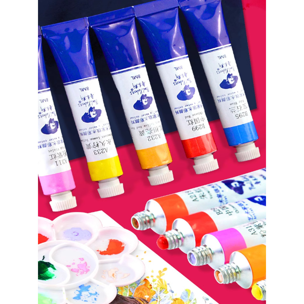 8ml Rubens Tubular Watercolor Paint Artist Grade Layered Color Painting Hand-drawn Beginner Art Wate