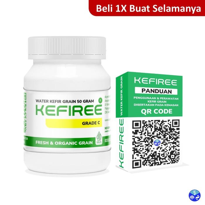 Kefiree Bibit Water Kefir | Alga Kristal | Alga Jepang | Tibicos | Organic | Natural Probiotic | Pro