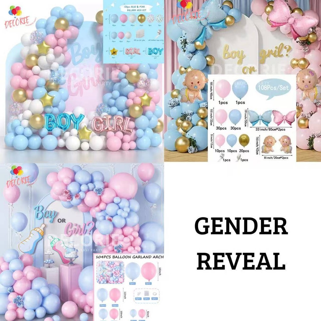 balon/gender reveal/balon party/balon tema/balon gender reveal