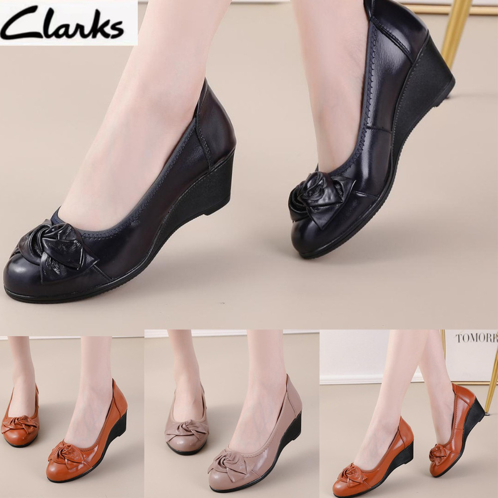 Sepatu Clarks new pita woman  / clarks wanita kulit asli /Sepatu Wanita melati