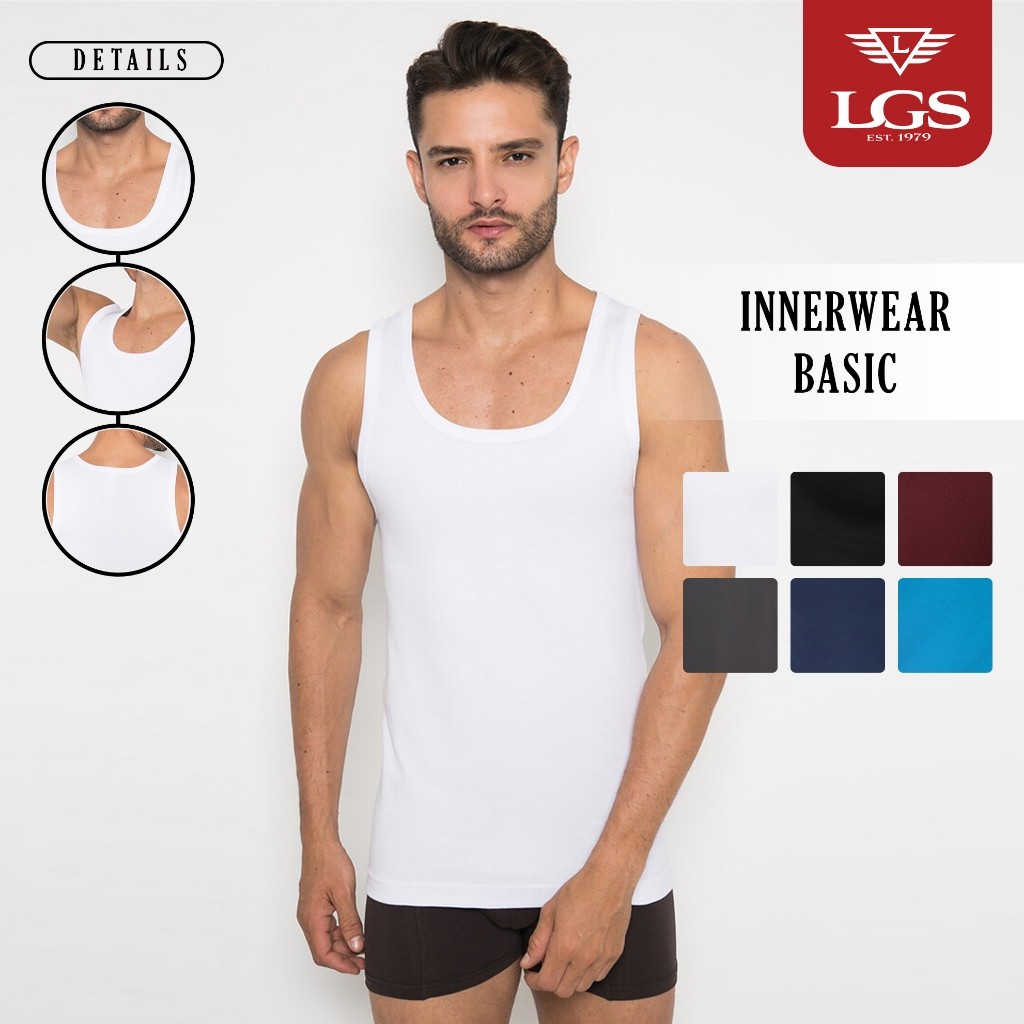 RIRUSHOP LGS - Innerwear - Pakaian Dalam Pria - Kaos Singlet - Polos