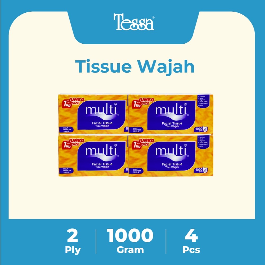 [ririclarisa685] Tessa Multi Facial Tissue 1000g - 4SET