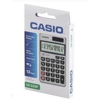 Kalkulator Casio SX-320P Original – Kalkulator Meja Ringan 12 Digit dengan Layar Besar,  Dual Power