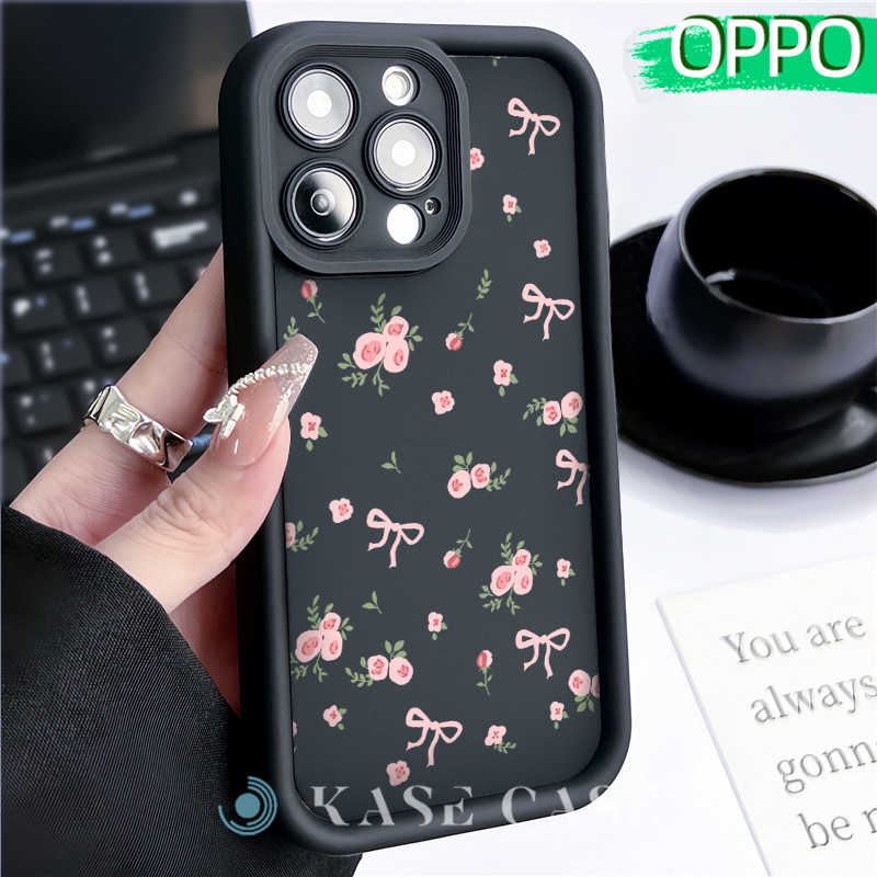 Estetik Flowers Silicone SoftCase OPPO A18 A16 A15 A3s A5S A60 A17 A17K A54 A53 A12 A58 A31 A1K A77s