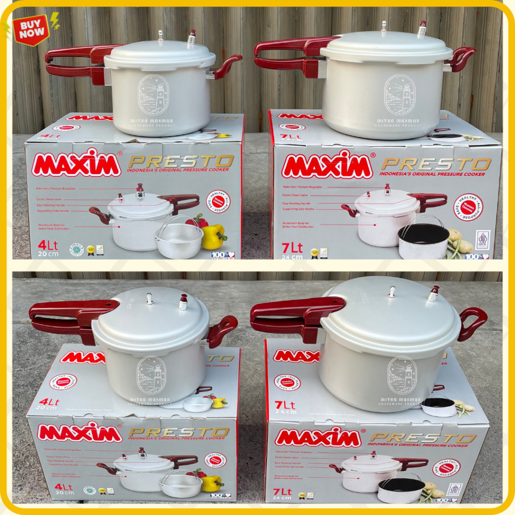 NEW MAXIM PRESTO 4 - 7 - 12 LITER PANCI PRESTO KUKUS PANCI SERBAGUNA MAXIM