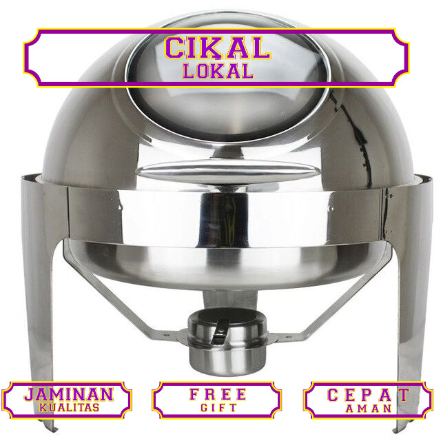 RollTop Bulat Prasmanan / RollTop Segi Oval Stainlees Steel/prasmanan set stainless/tempat prasmanan