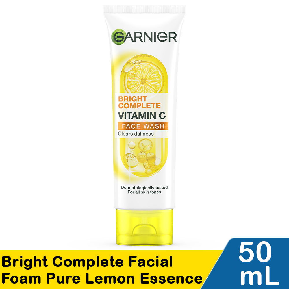 GARNIER BRIGHT COMPLETE FACIAL FOAM PURE LEMON ESSC 50mL