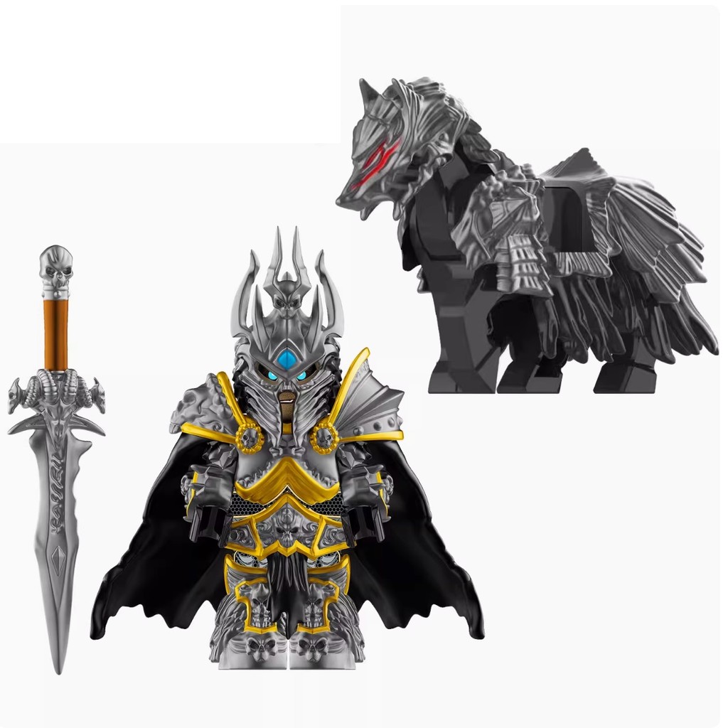 World Of Warcraft Wow Building Blocks Lich King Mini Action Figure Toys