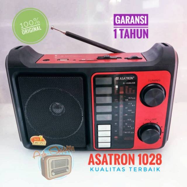 COD NEWW Radio FM AM Asatron R 1028 USB 100% ORI