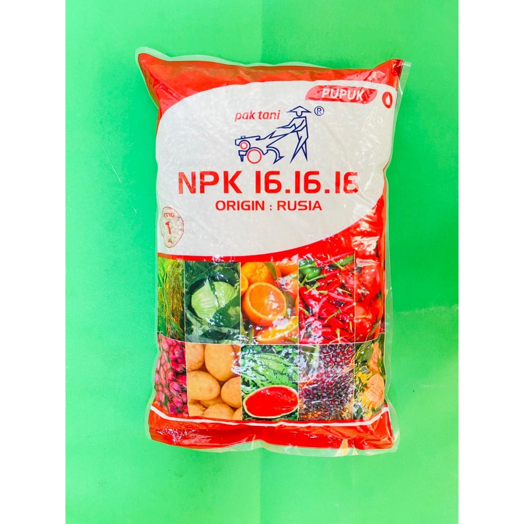 Pupuk NPK 16-16-16 Granular untuk Pertumbuhan dan Pembuahan Tanaman 1 Kg