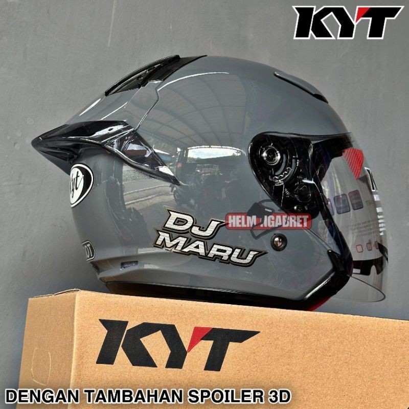 Helm hall face kyt dj maru plus spoiler 3D