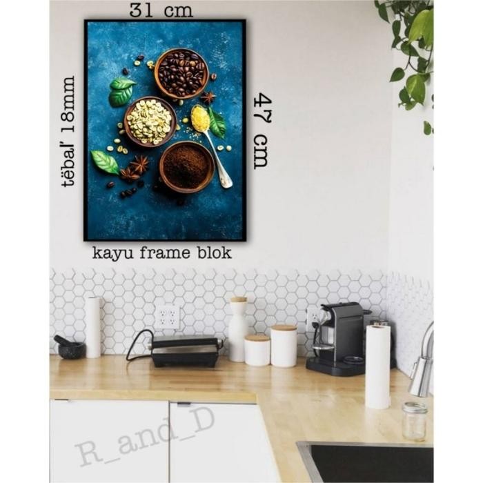 Hiasan Dinding Bumbu Dapur Ukuran Jumbo Hiasan Dinding Dapur Ukuran A3 Hiasan Dinding Gambar Bumbu D